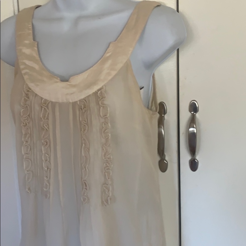 Delias cream sleeveless tank dress straight S - Picture 4 of 11
